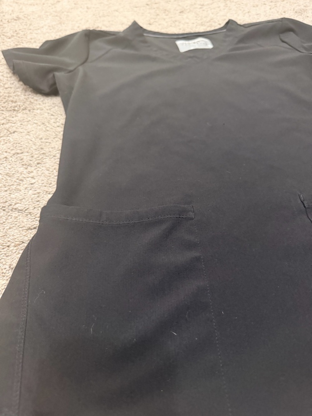Sketchers by Barco Black Scrub Top - Picture 2 of 5